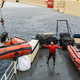 Ian Shive on the Fish and Wildlife research vessel, called Tiglax.